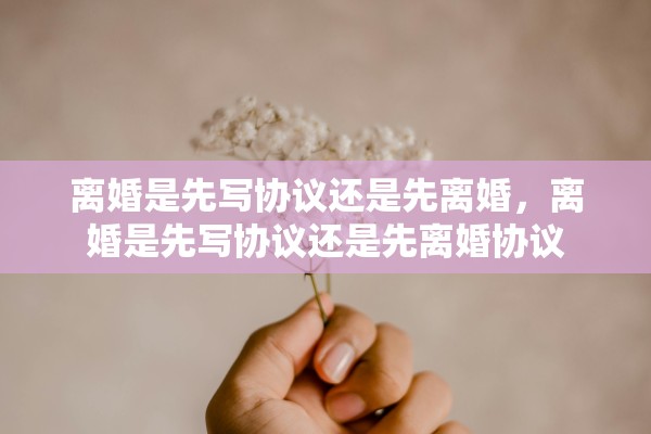 离婚是先写协议还是先离婚，离婚是先写协议还是先离婚协议