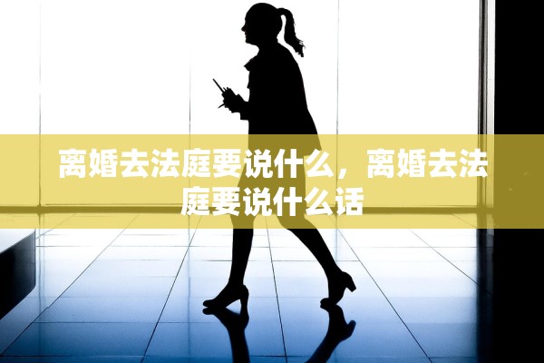 离婚去法庭要说什么，离婚去法庭要说什么话