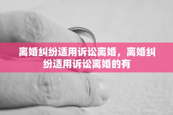 离婚纠纷适用诉讼离婚，离婚纠纷适用诉讼离婚的有