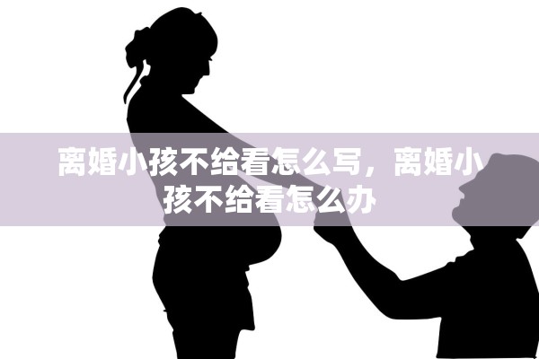 离婚小孩不给看怎么写，离婚小孩不给看怎么办