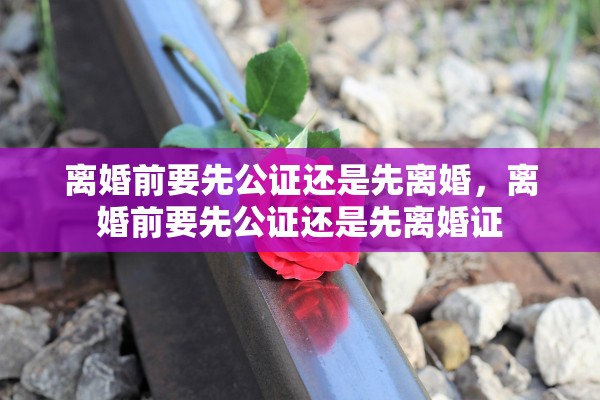 离婚前要先公证还是先离婚，离婚前要先公证还是先离婚证