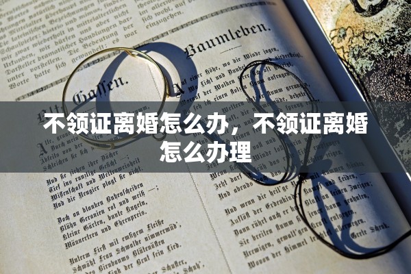 不领证离婚怎么办，不领证离婚怎么办理