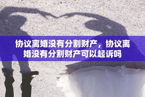 协议离婚没有分割财产，协议离婚没有分割财产可以起诉吗