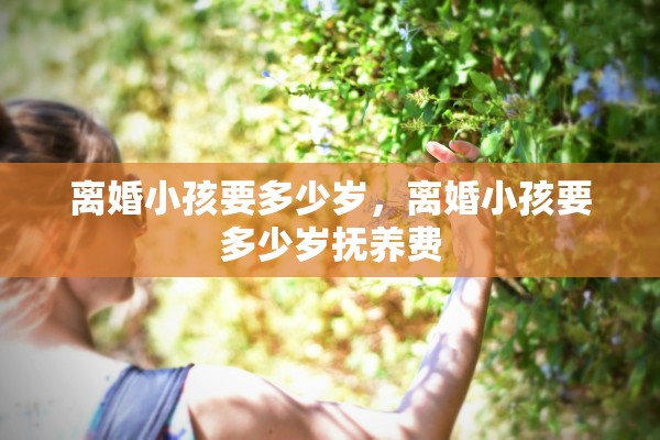 离婚小孩要多少岁，离婚小孩要多少岁抚养费
