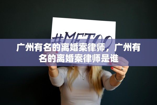 广州有名的离婚案律师，广州有名的离婚案律师是谁