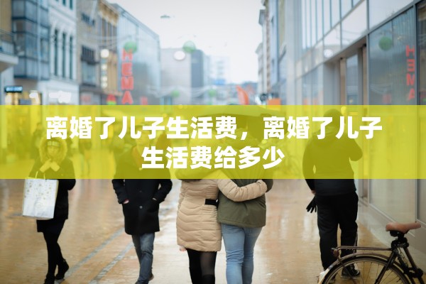 离婚了儿子生活费，离婚了儿子生活费给多少