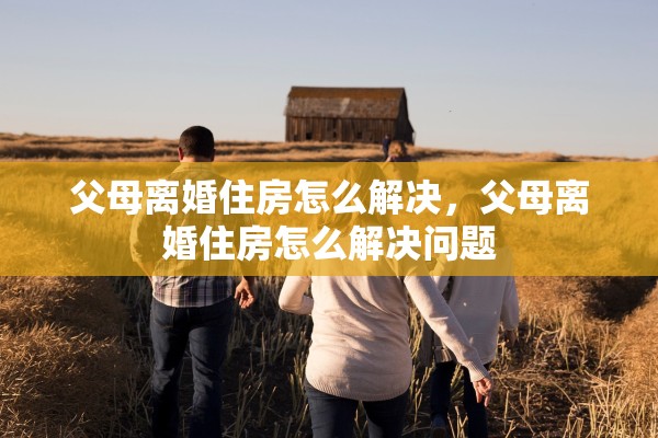 父母离婚住房怎么解决，父母离婚住房怎么解决问题
