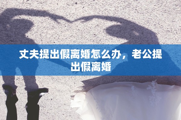 丈夫提出假离婚怎么办，老公提出假离婚