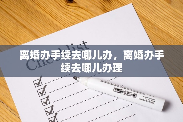 离婚办手续去哪儿办，离婚办手续去哪儿办理