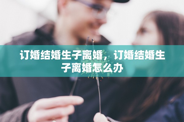 订婚结婚生子离婚，订婚结婚生子离婚怎么办