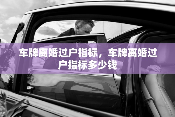 车牌离婚过户指标，车牌离婚过户指标多少钱
