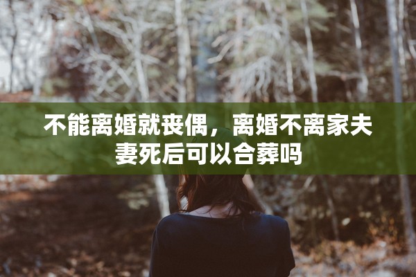 不能离婚就丧偶，离婚不离家夫妻死后可以合葬吗