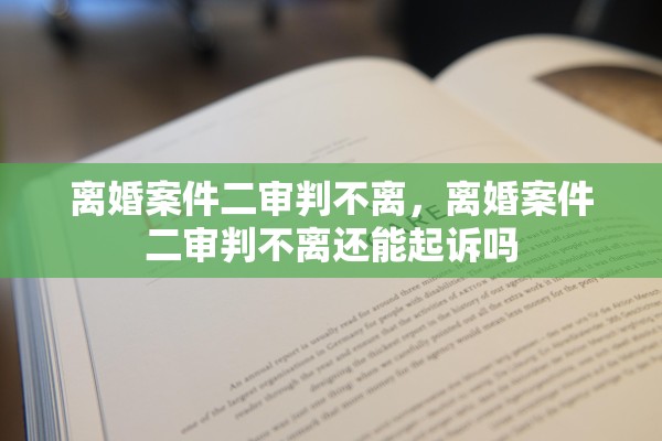 离婚案件二审判不离，离婚案件二审判不离还能起诉吗