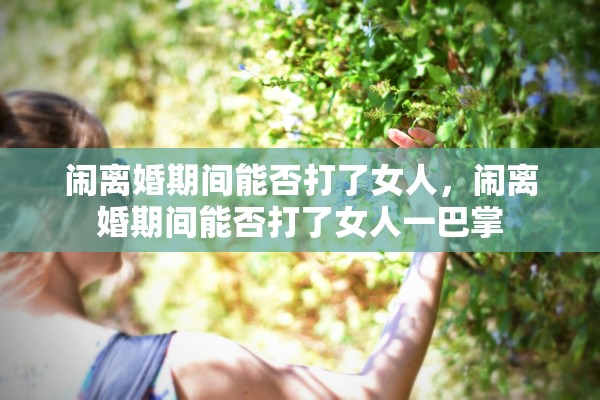 闹离婚期间能否打了女人，闹离婚期间能否打了女人一巴掌