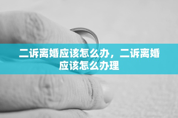 二诉离婚应该怎么办，二诉离婚应该怎么办理