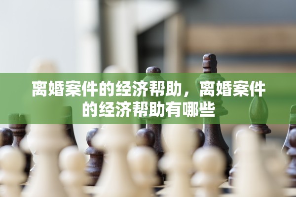 离婚案件的经济帮助，离婚案件的经济帮助有哪些