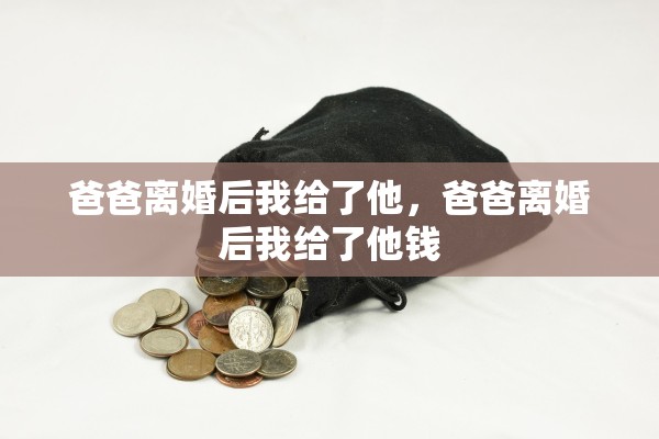 爸爸离婚后我给了他，爸爸离婚后我给了他钱
