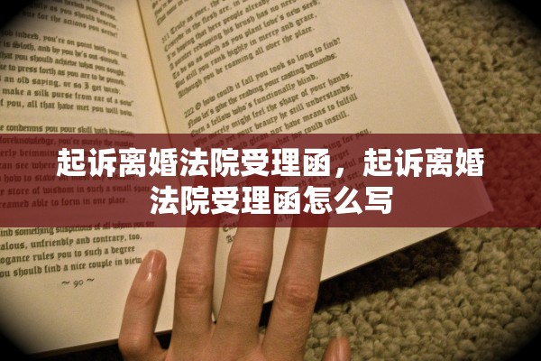 起诉离婚法院受理函，起诉离婚法院受理函怎么写
