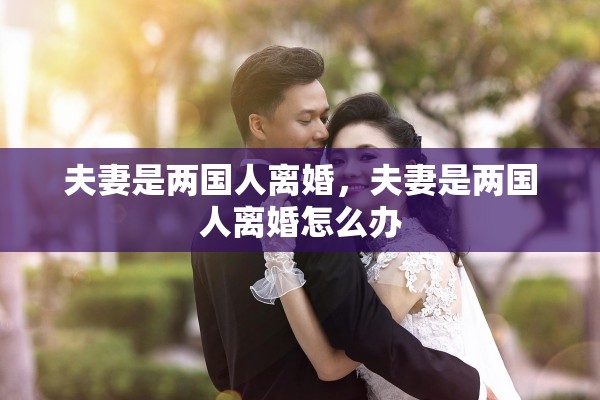 夫妻是两国人离婚，夫妻是两国人离婚怎么办