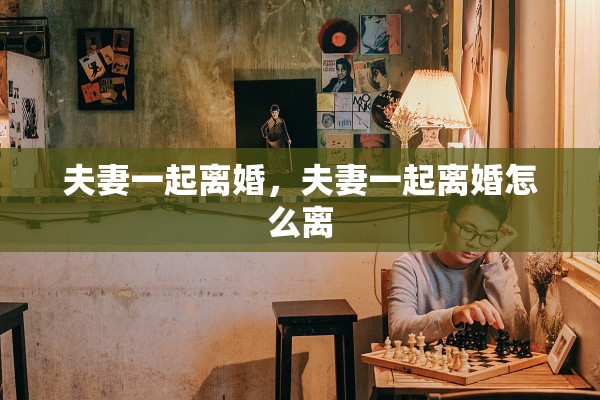 夫妻一起离婚，夫妻一起离婚怎么离