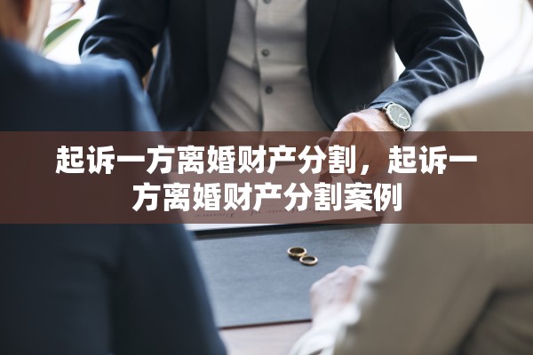 起诉一方离婚财产分割，起诉一方离婚财产分割案例