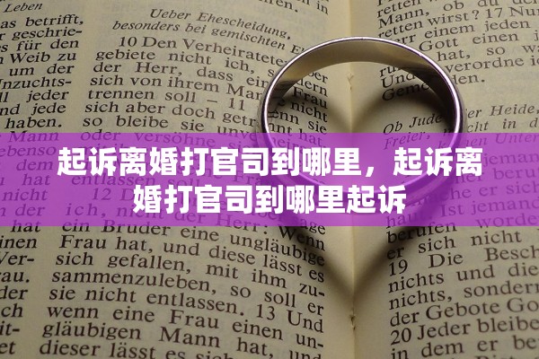起诉离婚打官司到哪里，起诉离婚打官司到哪里起诉