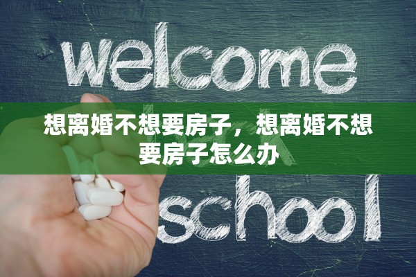 想离婚不想要房子，想离婚不想要房子怎么办