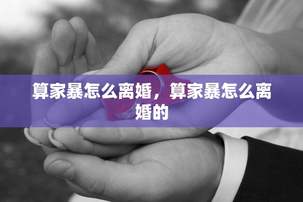 算家暴怎么离婚，算家暴怎么离婚的