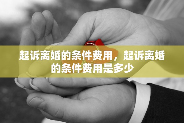 起诉离婚的条件费用，起诉离婚的条件费用是多少