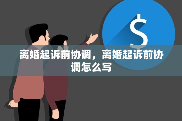 离婚起诉前协调，离婚起诉前协调怎么写