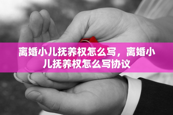 离婚小儿抚养权怎么写，离婚小儿抚养权怎么写协议