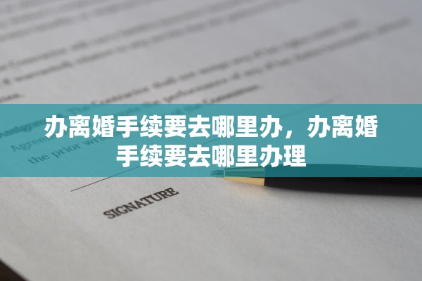 办离婚手续要去哪里办，办离婚手续要去哪里办理