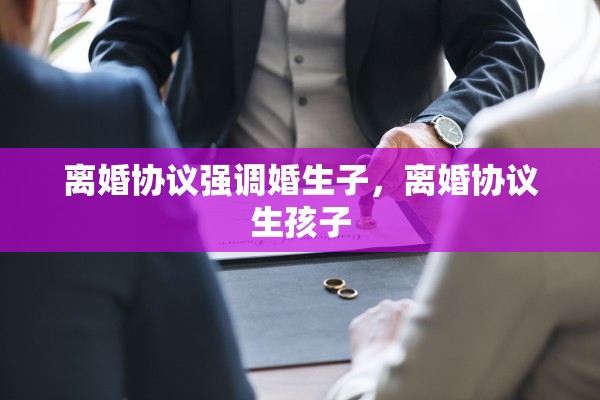 离婚协议强调婚生子，离婚协议生孩子
