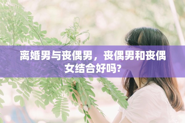 离婚男与丧偶男，丧偶男和丧偶女结合好吗?