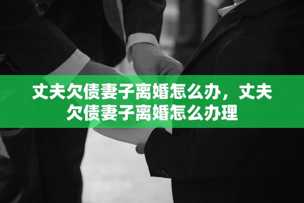丈夫欠债妻子离婚怎么办，丈夫欠债妻子离婚怎么办理