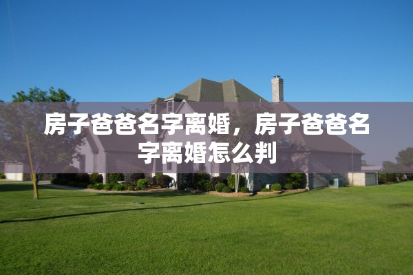房子爸爸名字离婚，房子爸爸名字离婚怎么判