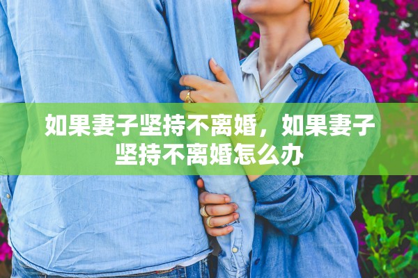 如果妻子坚持不离婚，如果妻子坚持不离婚怎么办