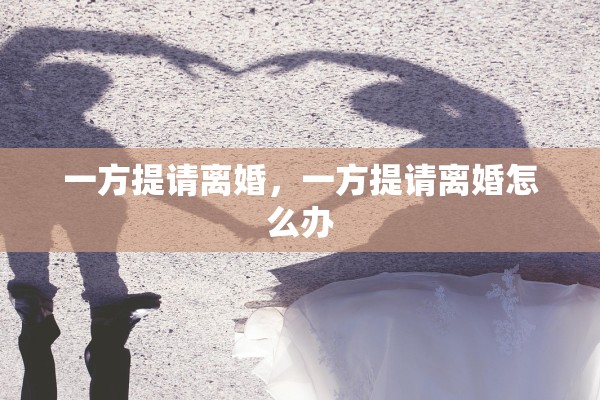 一方提请离婚，一方提请离婚怎么办