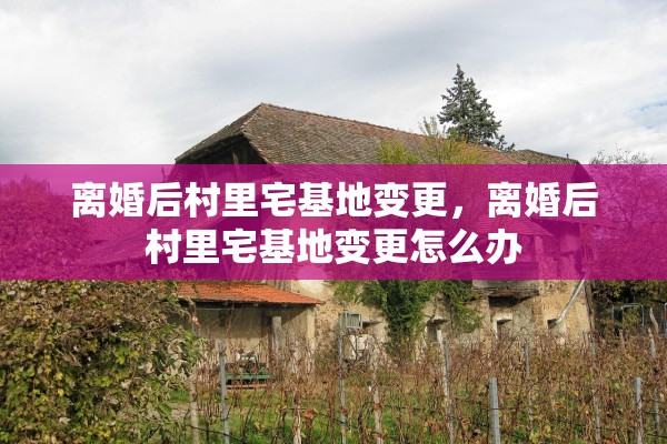 离婚后村里宅基地变更，离婚后村里宅基地变更怎么办