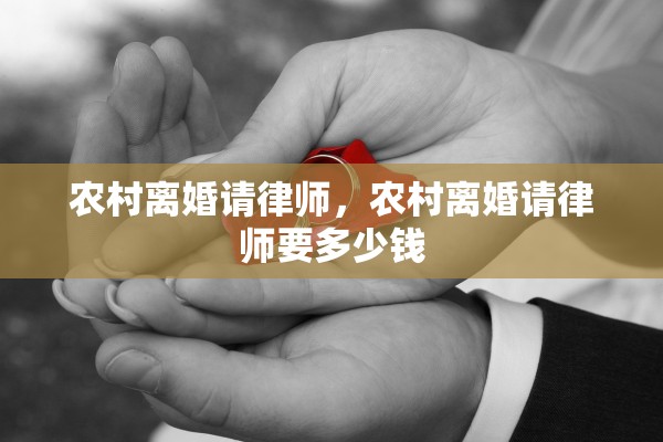 农村离婚请律师，农村离婚请律师要多少钱