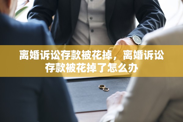 离婚诉讼存款被花掉，离婚诉讼存款被花掉了怎么办