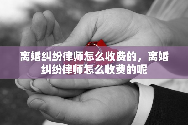 离婚纠纷律师怎么收费的,离婚纠纷律师怎么收费的呢 离婚纠纷律师怎么收费的,离婚纠纷律师怎么收费的呢