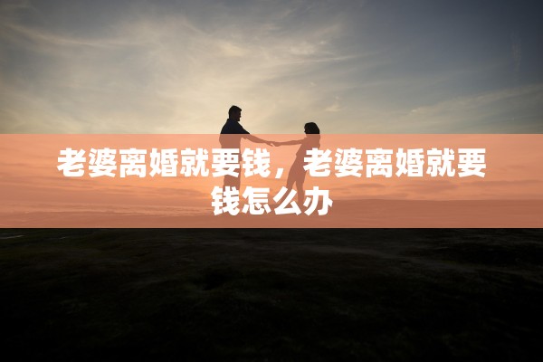 老婆离婚就要钱，老婆离婚就要钱怎么办