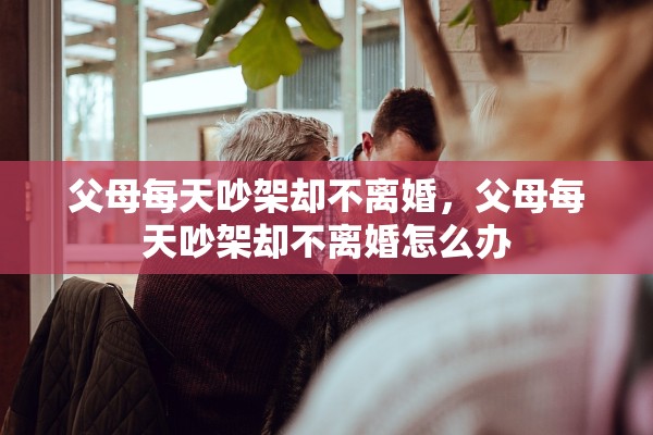 父母每天吵架却不离婚，父母每天吵架却不离婚怎么办