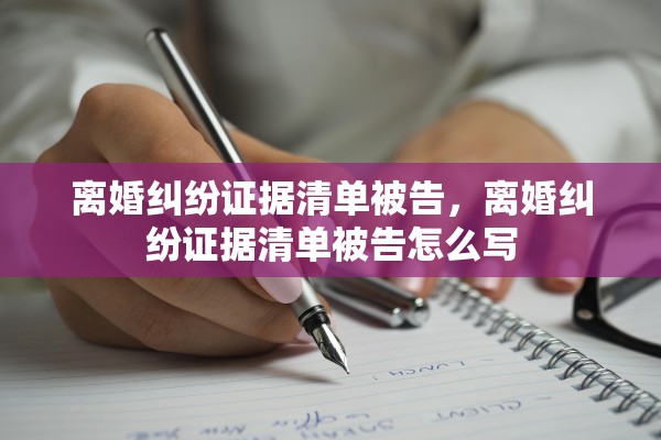 离婚纠纷证据清单被告,离婚纠纷证据清单被告怎么写 离婚纠纷证据清单被告,离婚纠纷证据清单被告怎么写