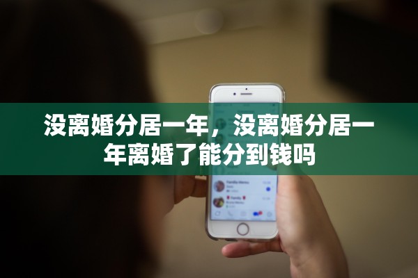 没离婚分居一年，没离婚分居一年离婚了能分到钱吗