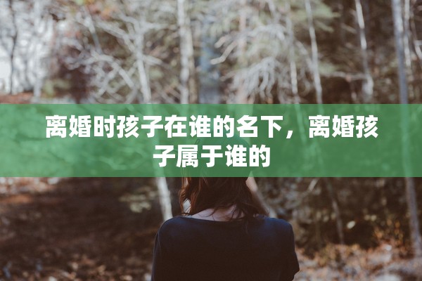 离婚时孩子在谁的名下，离婚孩子属于谁的