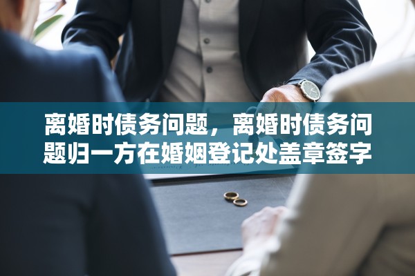 离婚时债务问题，离婚时债务问题归一方在婚姻登记处盖章签字有效吗