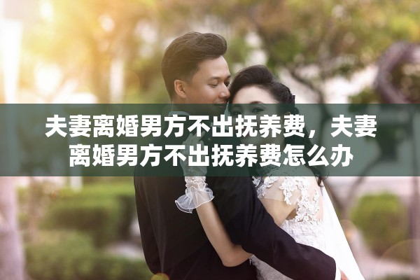 夫妻离婚男方不出抚养费，夫妻离婚男方不出抚养费怎么办