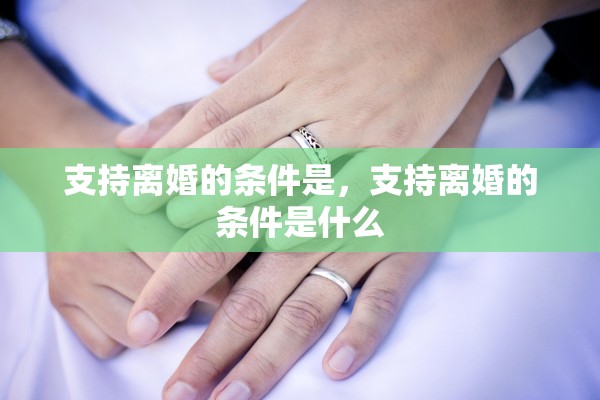 支持离婚的条件是，支持离婚的条件是什么